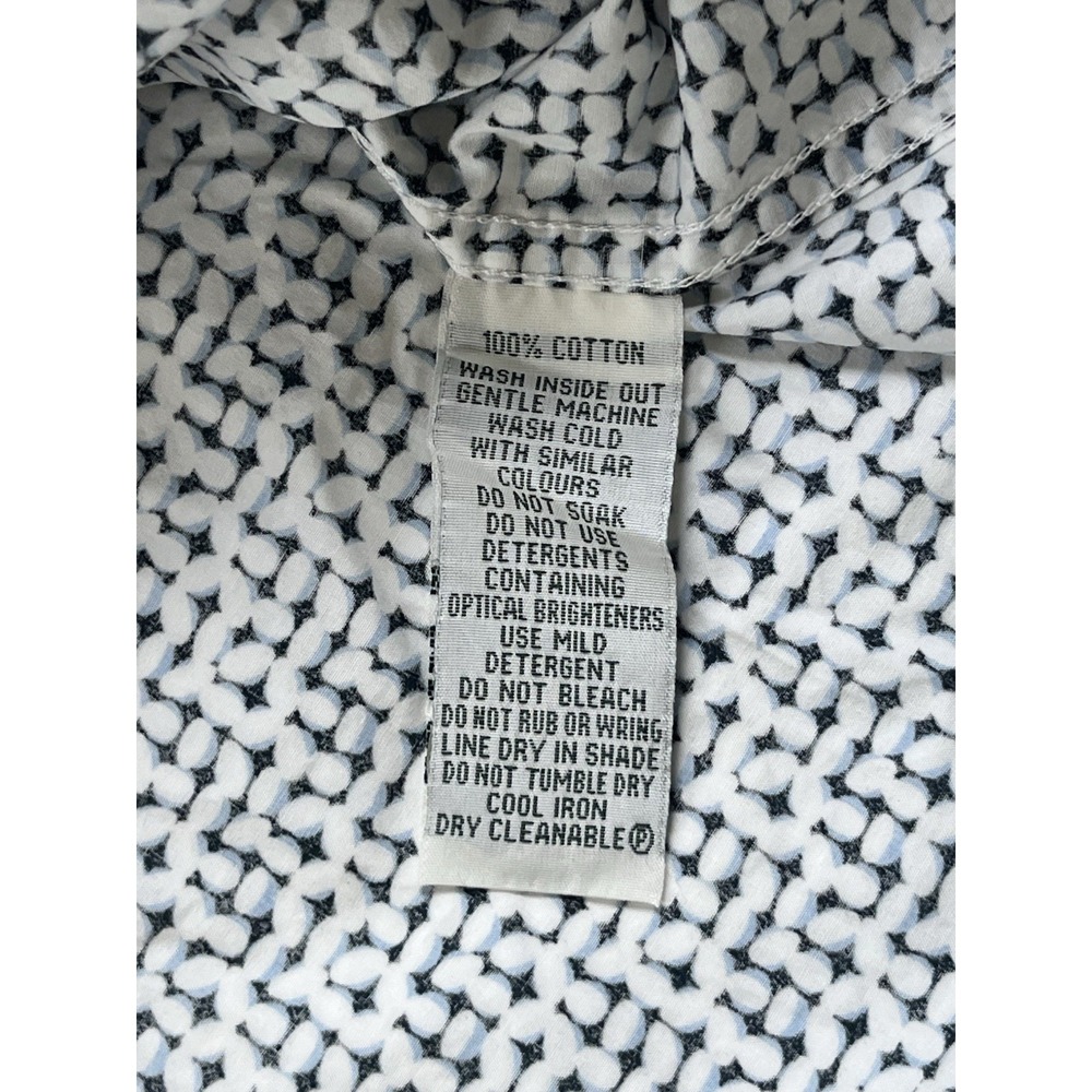 Rodd & Gunn Mens 2XL Sports Fit Cotton Button Down Shirt White Blue Print - Picture 3 of 10
